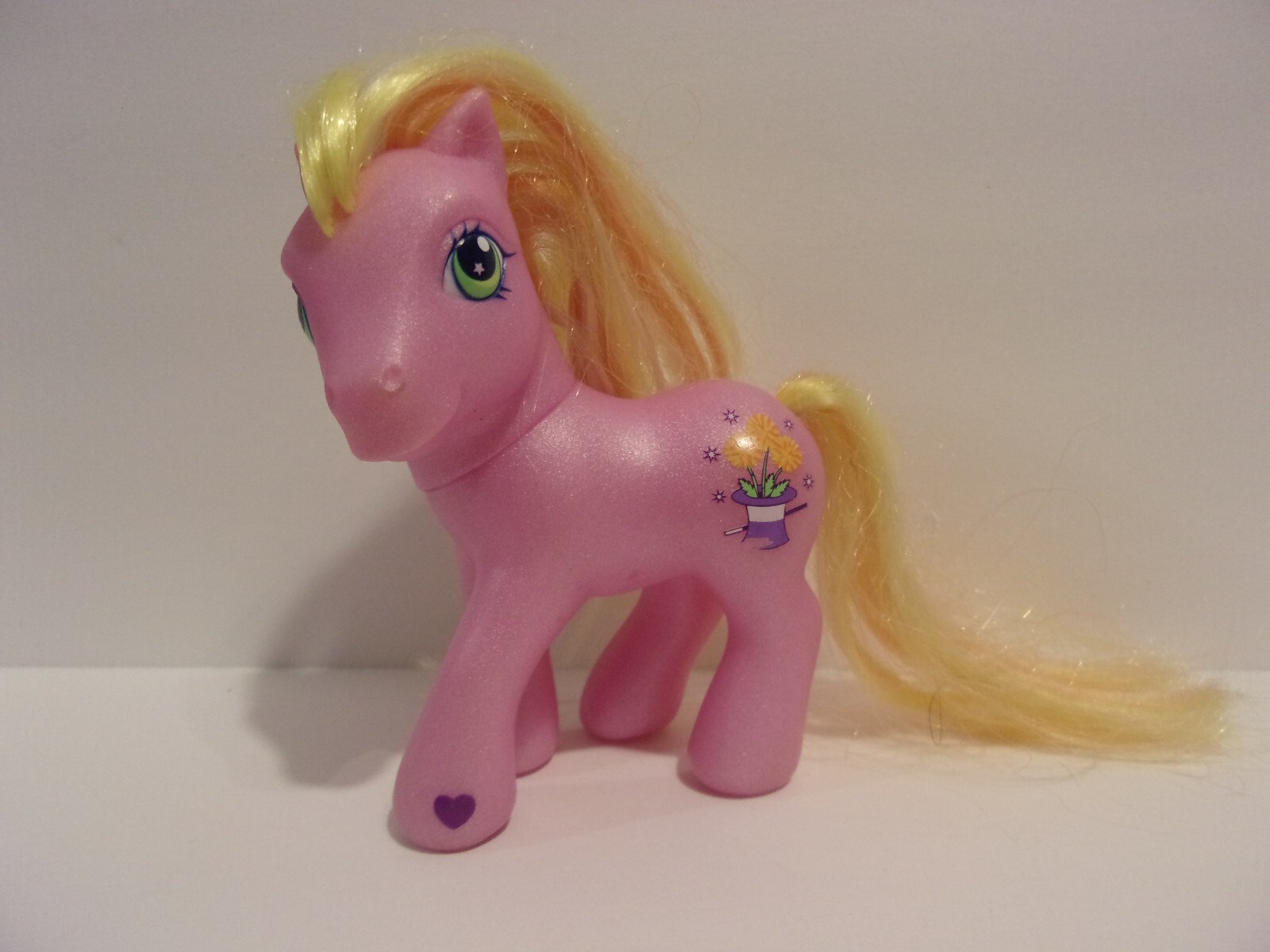 Cappello My Little Pony G3 Magic Marig Cutie Rosa Vintage 2002 Modellino giocattolo raro MLP