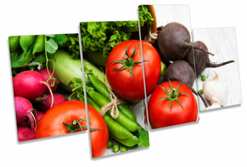 Tomato Vegetables Kitchen MULTI CANVAS WALL ART Framed Panel - Zdjęcie 1 z 1
