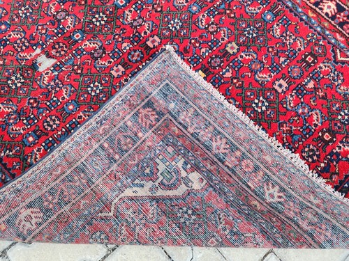 Vintage Oushak Rug, Vintage 4x6 Antique Hand Knotted Red Rug, Natural Carpets - Picture 10 of 11