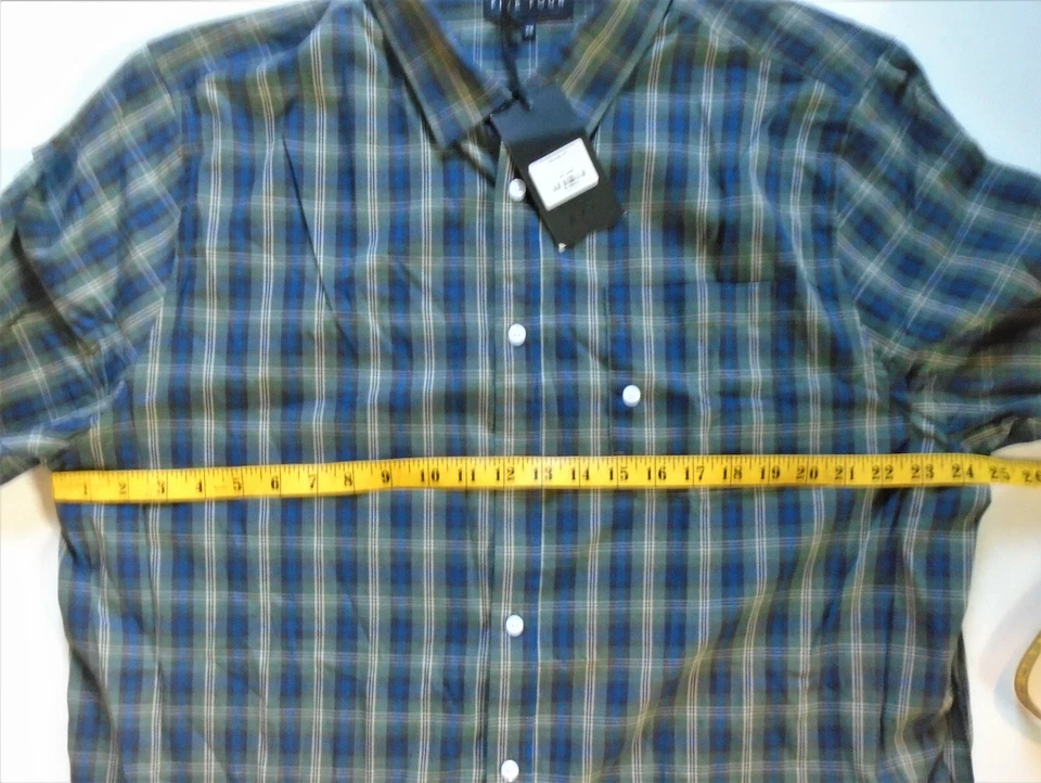 FIVE FOUR Mark McNairy Bradbury Long Sleeve Plaid Shirt 2XL NEW NWT - Image 4 of 4