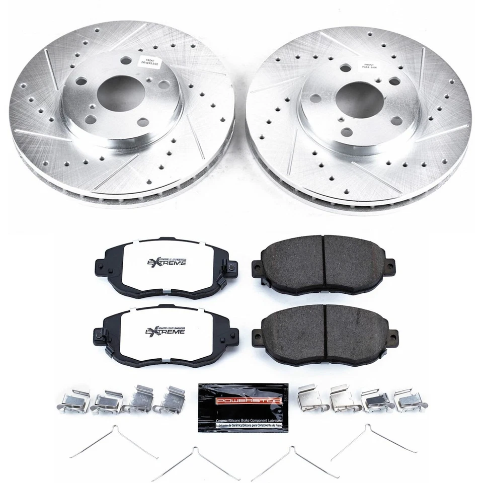 Powerstop K1077-26 Brake Disc and Pad Kits 2-Wheel Set Front for Lexus SC430 - Image 3 of 3