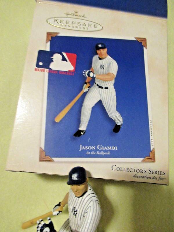 New in box Hallmark Keepsake ornament Jason Giambi 2003 # 8th in the series