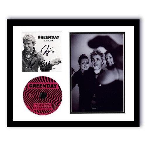 Green Day "Saviors" SIGNED Framed 11x14 Display - Billie Joe Armstrong +2 B ACOA