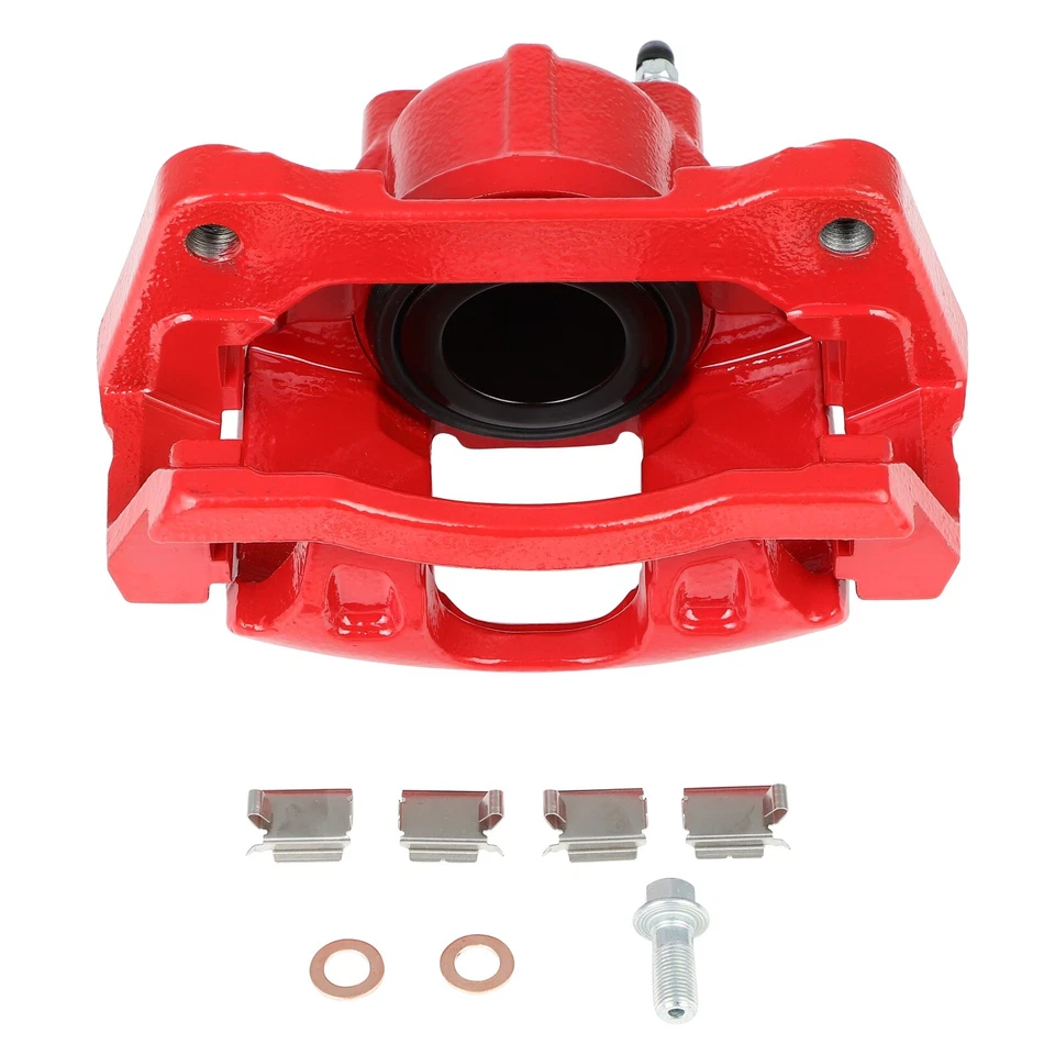 Kit de pastillas y pinzas de freno delanteras de cerámica para 07-12 Jeep Wrangler 2012 Ram C/V Foto 2 de 4