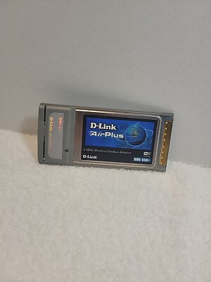 D-Link AirPlus DWL-650+ 2.4GHz Wireless Cardbus Adapter Untested