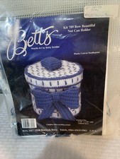 NOS Betts Plastic Canvas Needlepoint Bow Beau...
