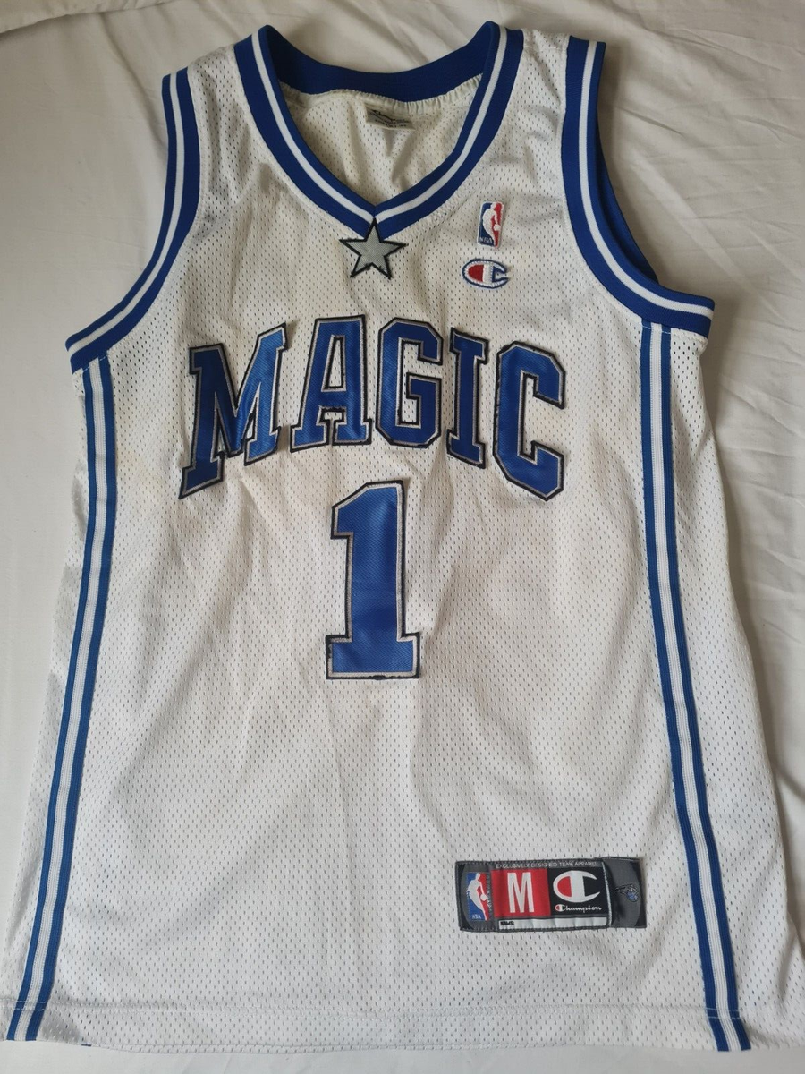 NBA Champion Orlando Magic “McGRADY #1 Orlando Magic #1 Tracy McGrady NBA Basketball Jeresy Champion Size