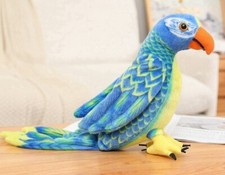 Blue Budgerigar Parrot Bird 20" Stuffed Animal Plush Toys Toddler Doll Kids Gift