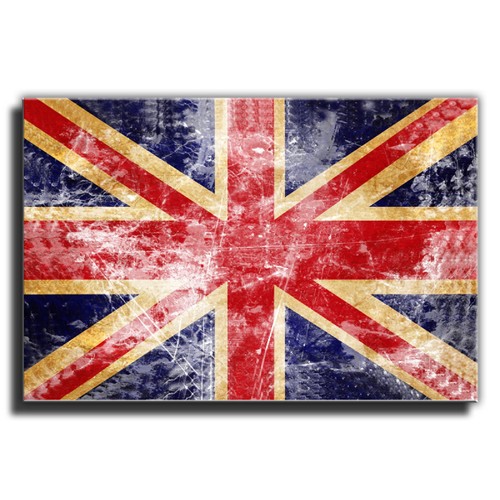 Flagge Vintage Union Jack Leinwand Kunst Druck Box Bild verschiedene Größen 3- - Bild 11 von 11