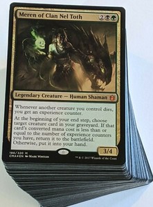 ***Custom Commander Deck*** Meren of Clan Nel Toth - Golgari - EDH Magic Cards