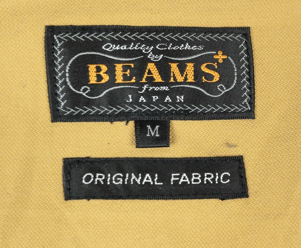 Beams Plus Japan Wool Jacket Men's Medium Gray Plaid Button Lined Mackinaw - Image 2 of 4