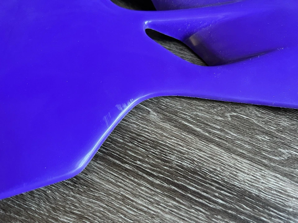 Cubierta de radiador para minibike Yamaha YZ80 1993-2001 de UFO 12-278-26 ¡RARA PÚRPURA! Foto 4 de 4