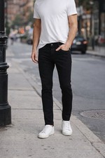 Rag & Bone Fit 1 Extra Slim Black Jeans 30x28.5 Made in USA