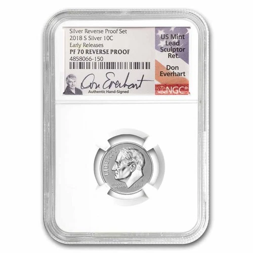 2018-S Silver Roosevelt Dime Reverse Proof PF-70 NGC ER