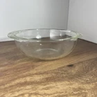 Pyrex Casserole Bowl 023 1.5  Quart Clear Glass Handles 8”