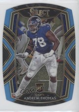 2020 Panini Select Club Level Light Blue Prizm Die-Cut Andrew Thomas #287 s5q