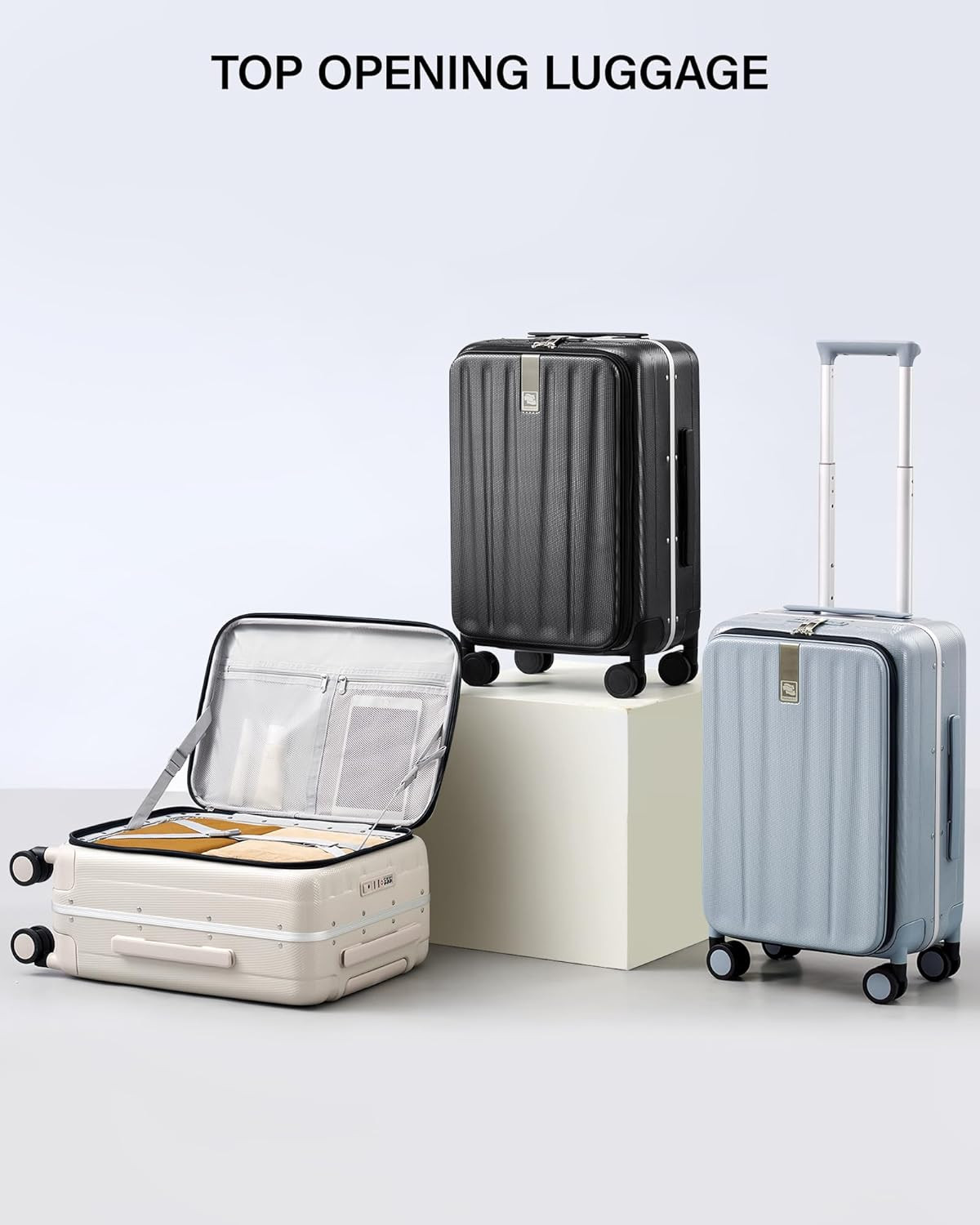 26 Inch Large Checked Luggage PC Hard Shell Luggage Top Opening Travel Luggage S