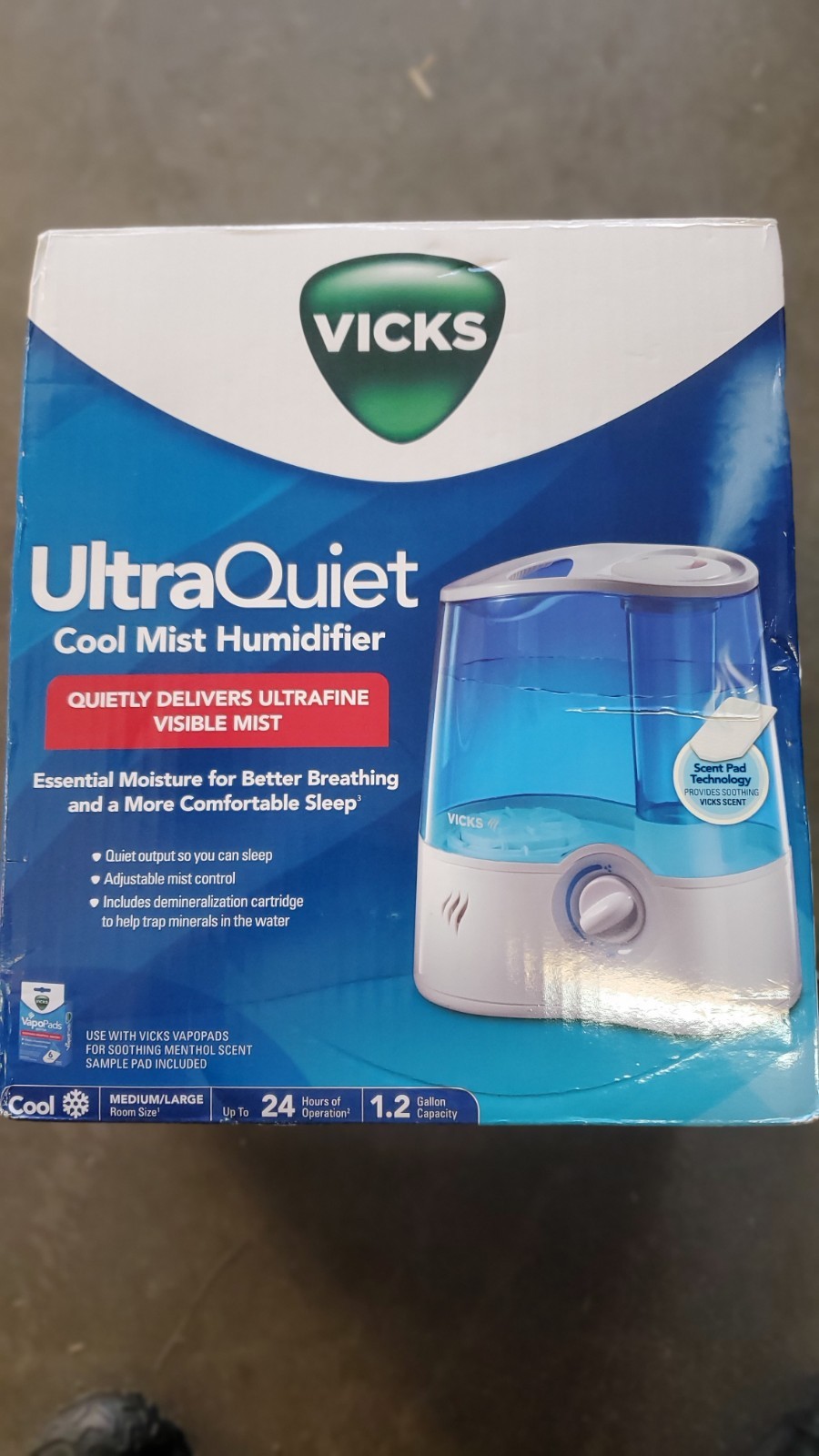 1.2gal Capacity 24-hour V5100ns