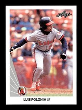 LUIS POLONIA ⚾ 1990 Leaf Baseball #295 California Angels