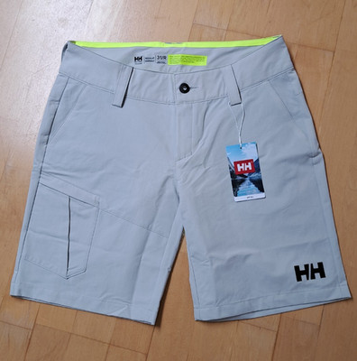 Helly Hansen QD Cargo-Shorts Damen Grau Gr. 31  Logo Gr 38/40 Segeln