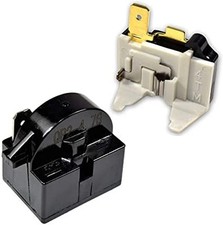 1 pin QP2-4.7 Start Relay and Overload Kit for Mini Fridge,Compact Refrigerat...