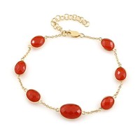 Cavill Karneol Armband 13,32Ct Vergoldetes 925Er Sterlingsilber Damen Schmuck