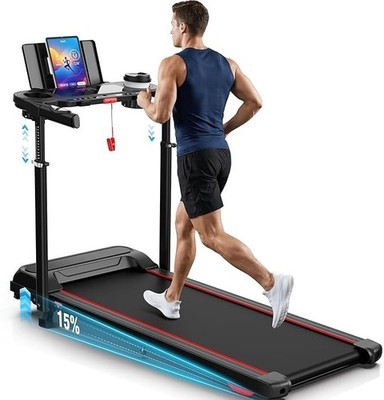 3.5HP Ultra-Quiet Brushless Motor  Professional 15% Incline Home Treadmill 