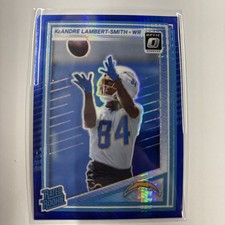2025 Donruss Optic #271 KeAndre Lambert-Smith Blue Hyper