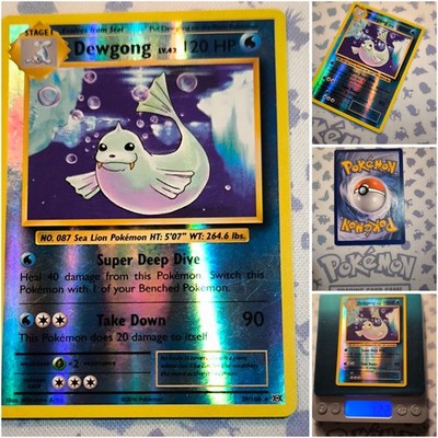 Pokemon Dewgong    Reverse Holo Rare has Microscratches Og Card  2016 EVO 29