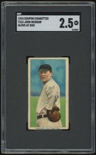 T213 Coupon John McGraw glove at side SGC 2.5 *2057