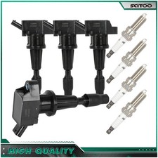 4pcs Ignition Coils & Spark Plugs For Hyundai Elantra Ioniq for Kia Niro 1.6L