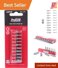 Torx Plus Tamper-Proof Security Bits Set 10pcs S2 Steel for Fastening, Durable