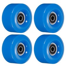 Roller Skate Wheels with Bearings Quad Skate Replacement Outdoor, Blue 4pcs