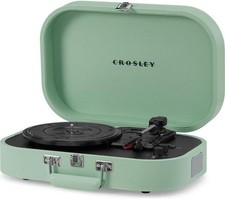 Crosley Discovery Portable Bluetooth 3-Speed Suitcase Vinyl Turntable - Seafoam 