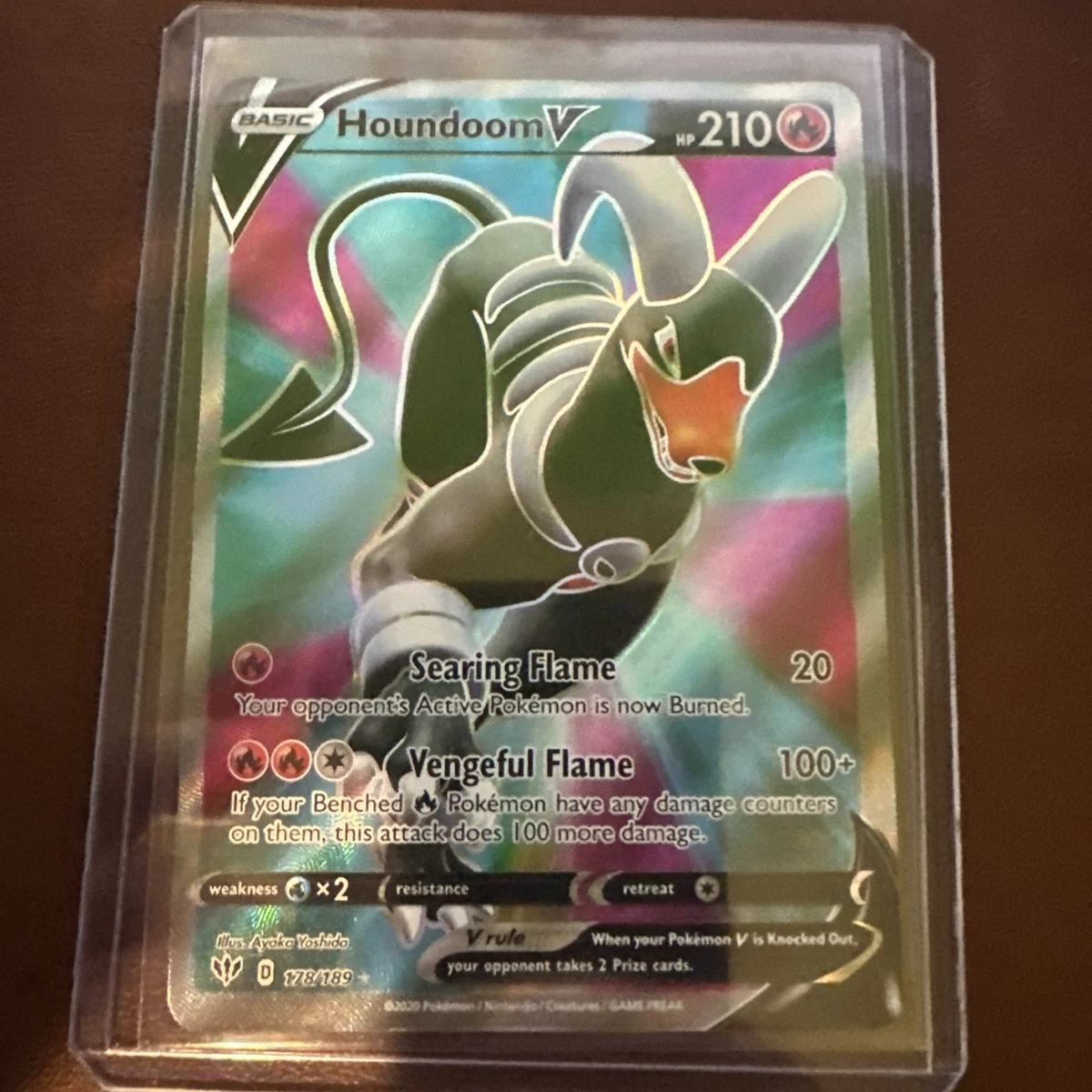 Houndoom V 178/189 Swsh03: Darkness Ablaze for sale