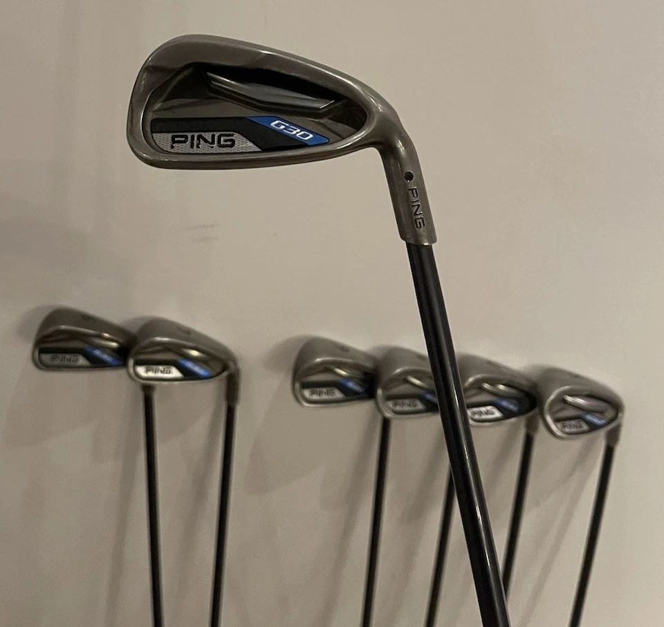 PING G30 Satz 6-SW + UW Graphit-Schaft Senior-Flex Sehr Guten Zustand - Bild 3 von 4