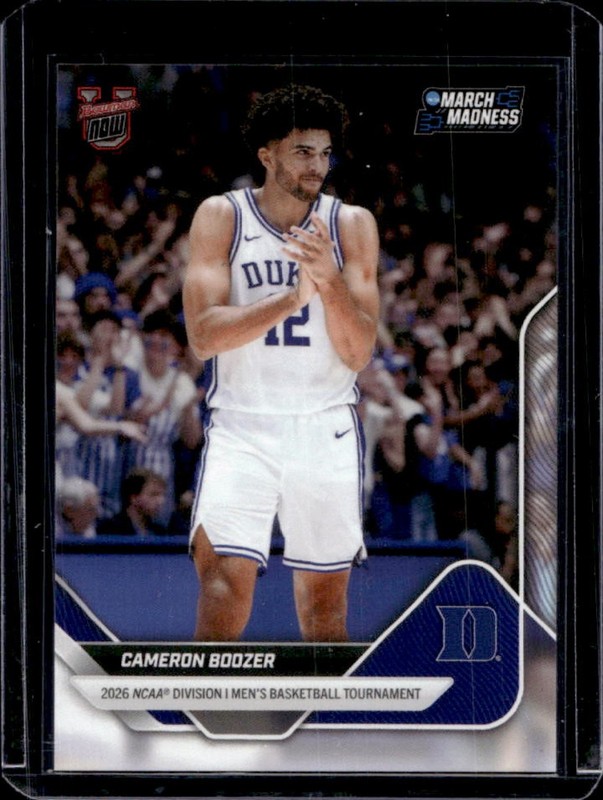 2025-26 Bowman U Now March Madness Cameron Boozer #37 Duke Blue Devils