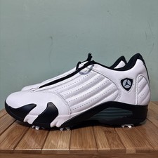 Nike Air Jordan 14 Golf Bianco/Verde Ossidato Uomo Taglia 10.5 (HJ7710-100) NUOVE