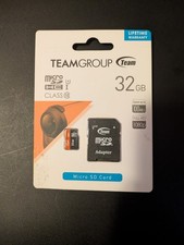 Teamgroup Micro SD Card Ultra Memory Card with MicroSD to SD Adapter 32 GB