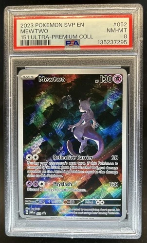 2023 Pokemon SV Black Star Promos Mewtwo #052 PSA 8