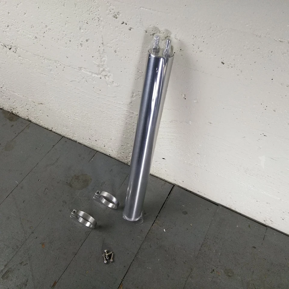 Tanque Puke de desbordamiento radiador Billet 1953-1986 JP CJ DJ 17" 2,3 L OHC 192 CJ3 AMC Foto 2 de 4