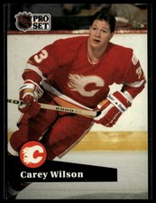 1991-92 Pro Set #36 Carey Wilson Calgary Flames