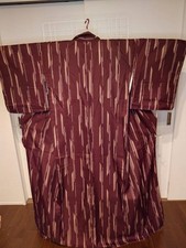 Kimono Washable L Size Purple Silk Linined with Strings