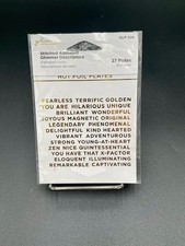 Spellbinders Glimmer Hot Foil Plates Stitched Alphabet Descriptions GLP-328