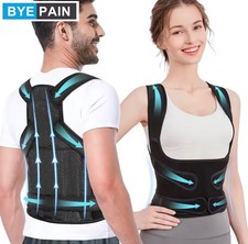 Adjustable Posture Corrector Low Back Support Shoulder Brace Belt for Men Women
