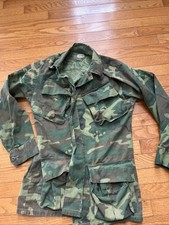 Vintage 60s Vietnam Camo Jungle Jacket Mens Xs Poplin Class 2 Coat Ripstop USMC