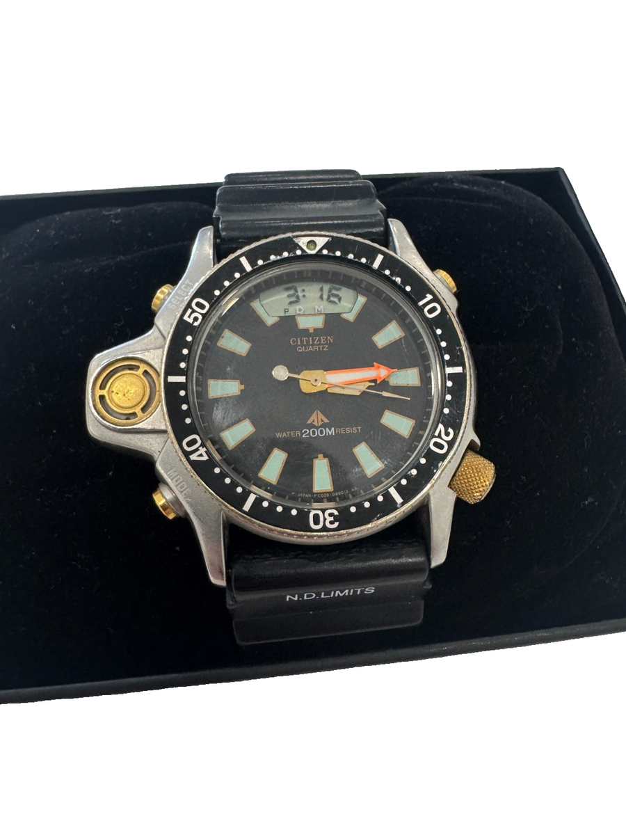 Vintage C023-088069 Y Citizen Promaster Aqualand St. Steel 200M WR