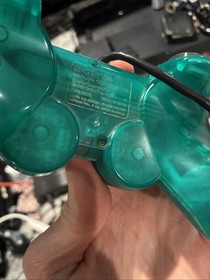 Sony PS2 DualShock 2 Controller Emerald Green Clear Translucent SCPH-10010 Rare