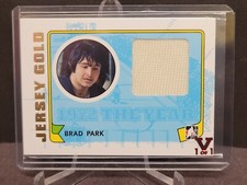 09-10 ITG 1972 The Year In Hockey Game Used Jersey Gold /10 #M29 Brad Park