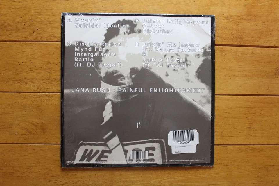 JANA RUSH "PAINFUL ENLIGHTENMENT" DOUBLE LP 12" VINYL RECORD FOOTWORK [81] - Image 2 of 4